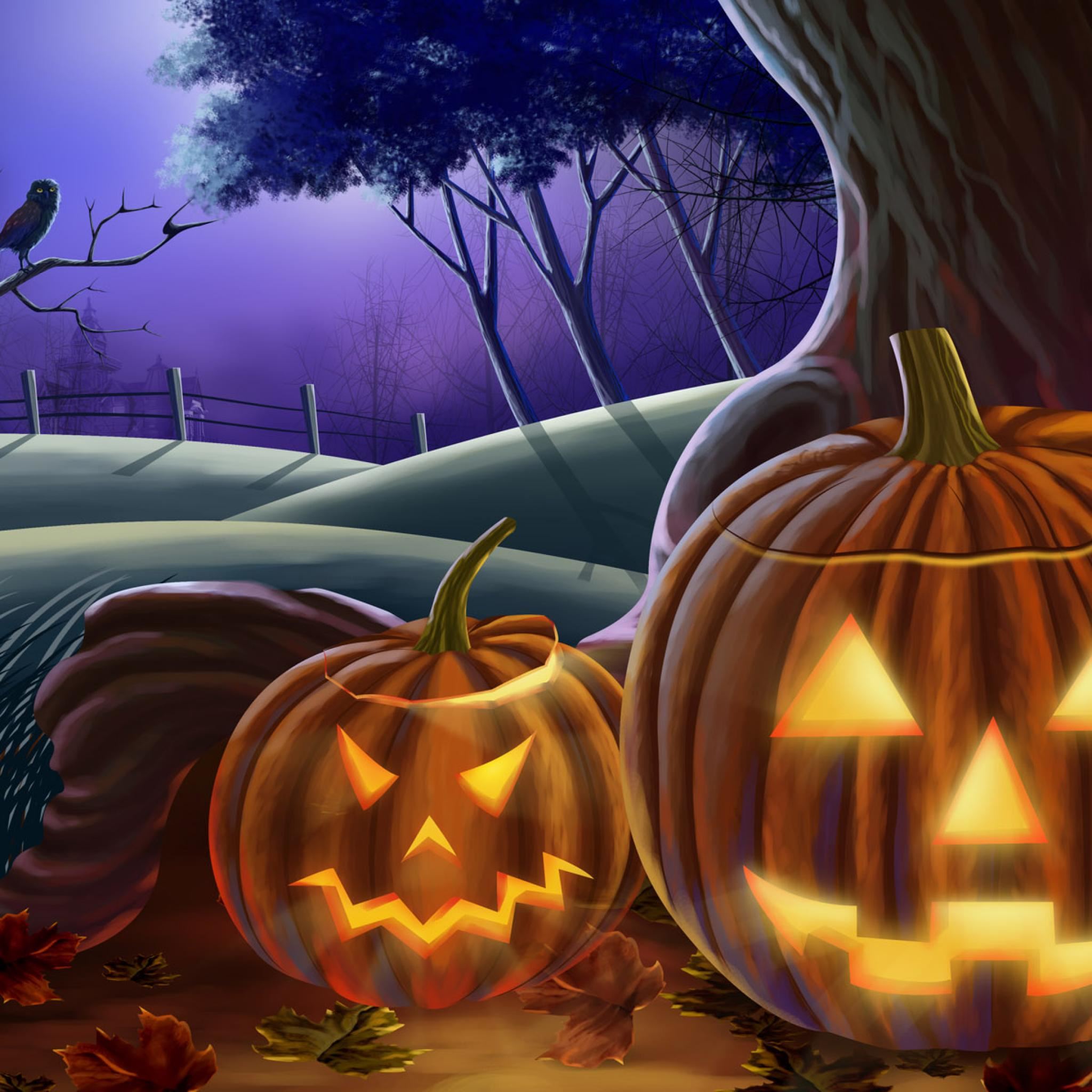 Halloween Pumpkin iPad Air Wallpaper Download | iPhone Wallpapers, iPad