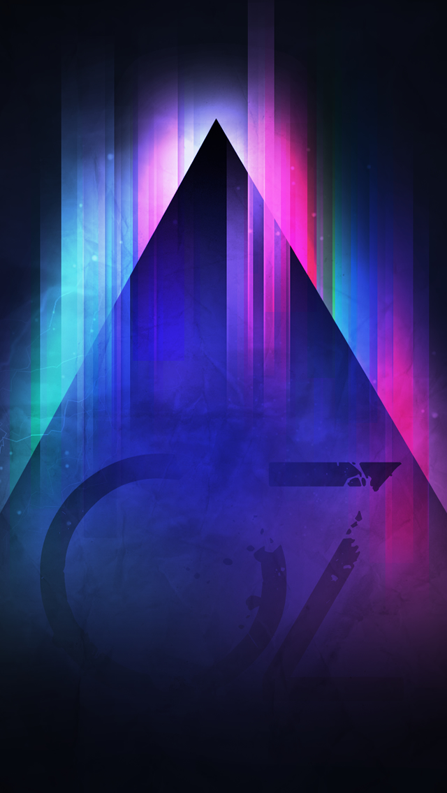 Rainbow Triangle iPhone 5 Wallpaper