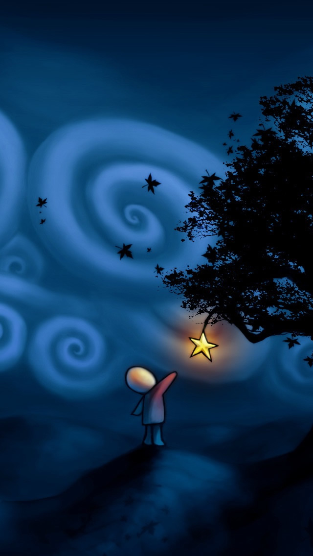 Pick star child iPhone 5 Wallpaper