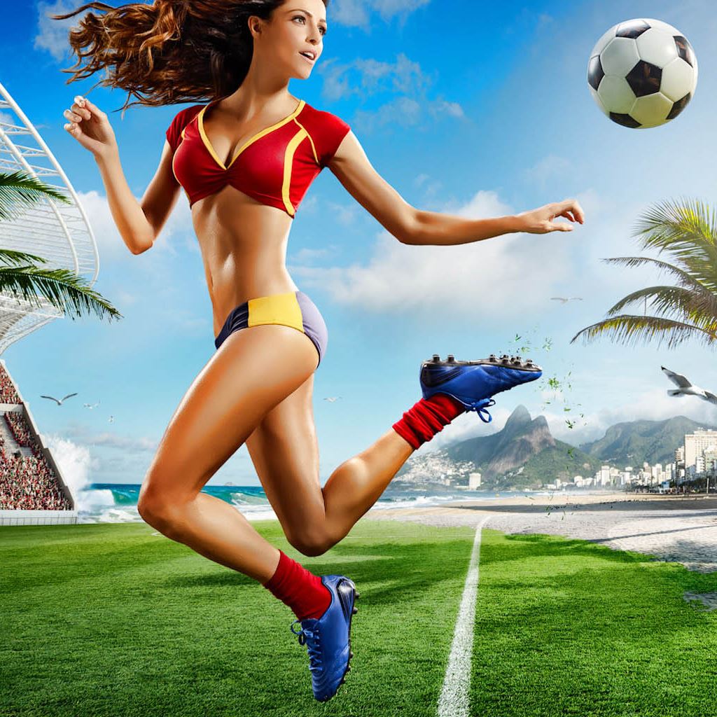 Sexy Football Girl IPad Wallpaper Download IPhone Wallpapers