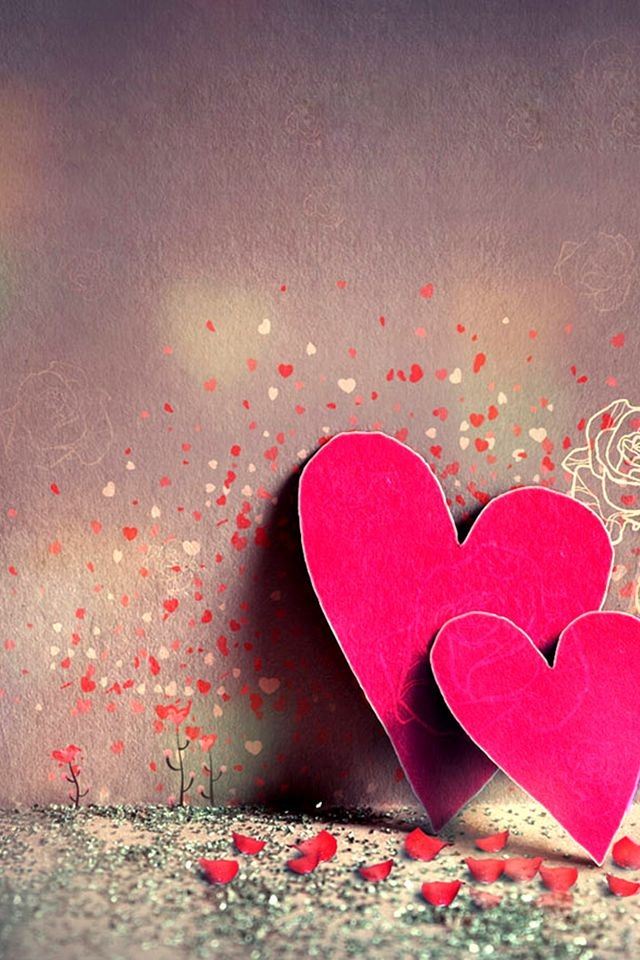 rely on the double heart iphone 4s wallpaper 恋愛運がアップ