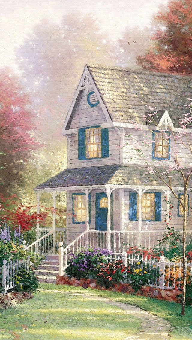 Springtime-painting-iphone-5-wallpaper-ilikewallpaper_com.jpg