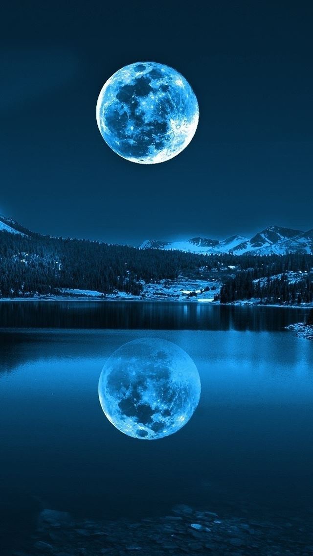 Moon In Cold Lakes Iphone 5s Wallpaper Iphone壁紙 宇宙 銀河 星 Naver まとめ