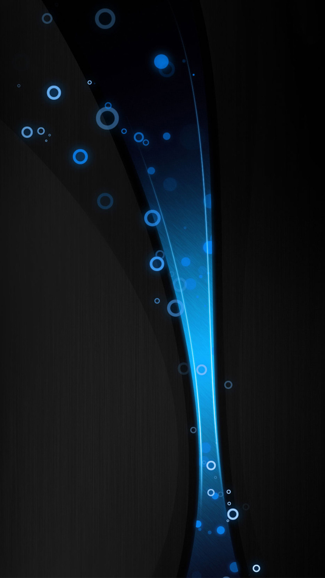 Black blue curves and circles iPhone 5s Wallpaper Download | iPhone