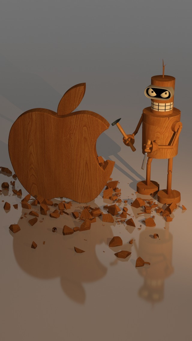 Wood-Apple-Sculpture-iphone-5-wallpaper-ilikewallpaper_com.jpg
