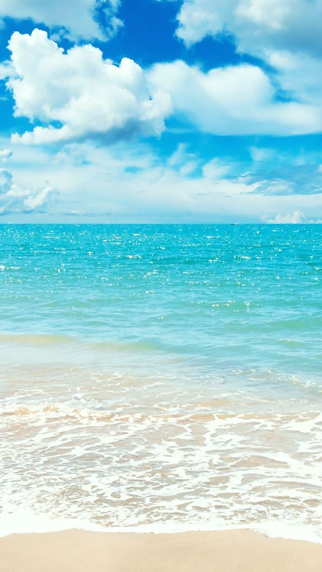 Blue Sea Iphone 5s Wallpaper Iphone壁紙 夏 海 青空 Naver まとめ