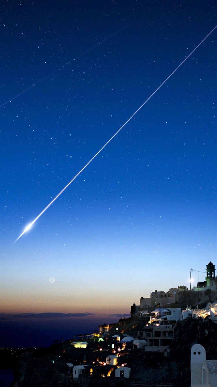 Shooting Star Over Cliff City Iphone 6 Wallpaper Iphone壁紙 宇宙 銀河 星 Naver まとめ