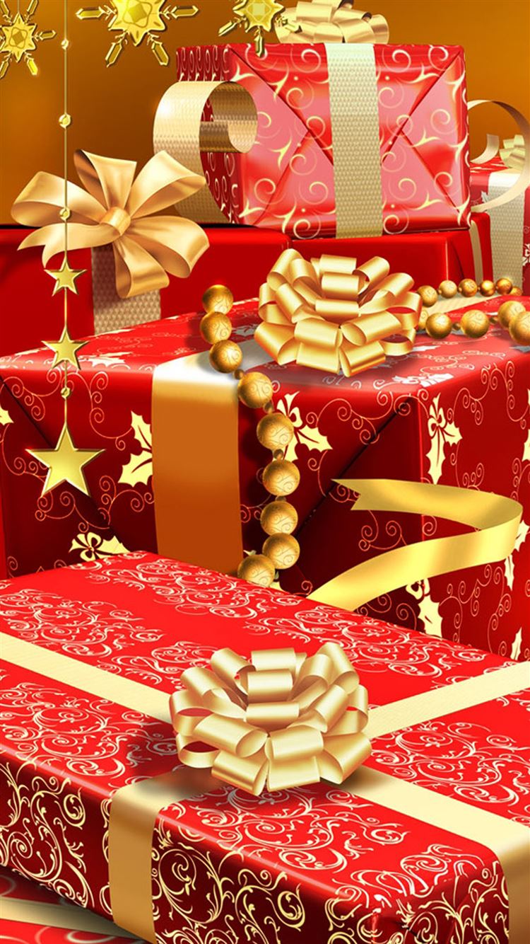 Rich Christmas Gifts Iphone 6 Wallpaper Iphone壁紙 キラキラかわいいクリスマス Naver まとめ