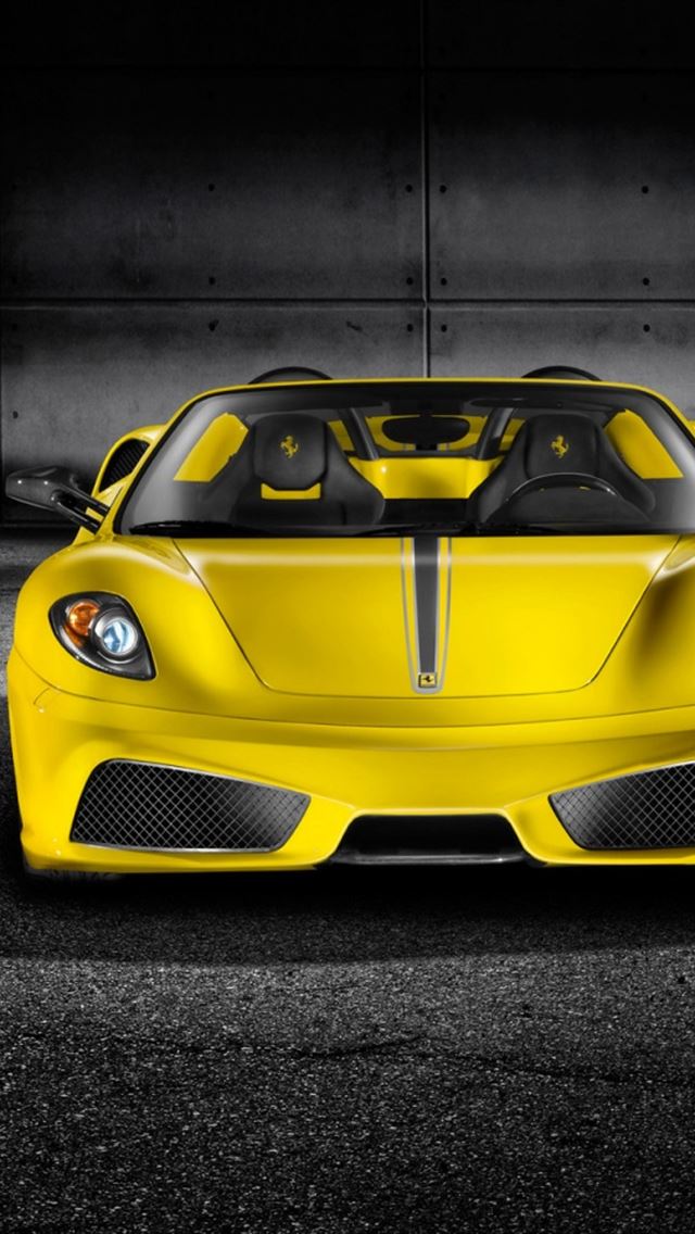 Yellow Ferrari Scuderia Front iPhone 4s Wallpaper Download | iPhone ...