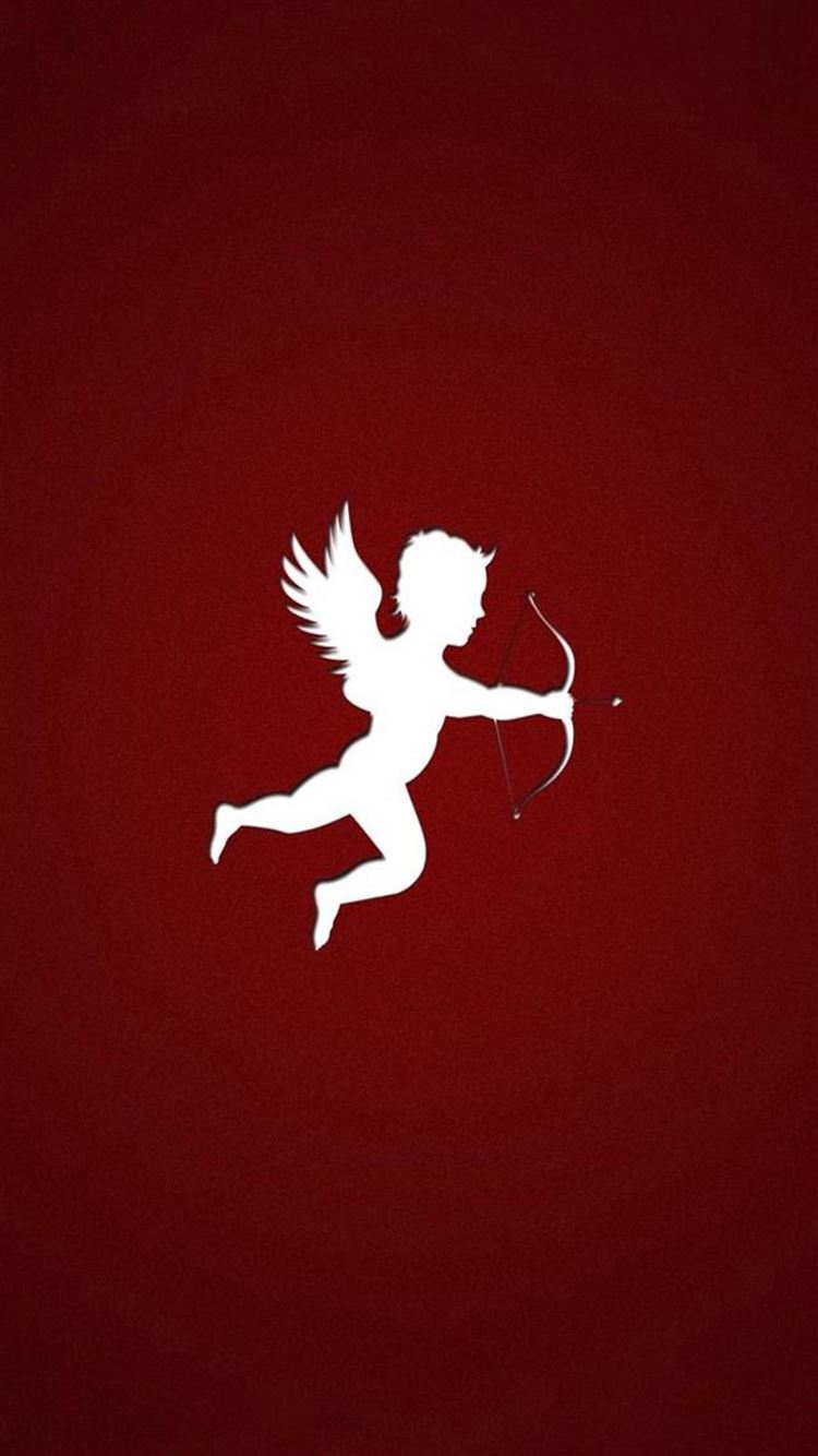 simple the arrow of cupid outline art iphone 6 wallpaper